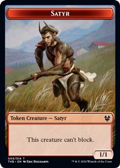 Satyre // Golem gobelin Jeton double-face [Jetons des Decks de défi 2021]