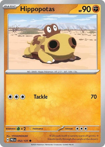 Hippopotas (052/131) [Escarlata y Púrpura: Evoluciones Prismáticas]