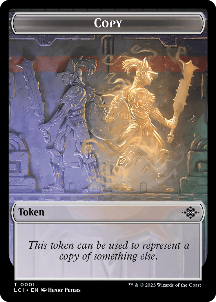 Copie // Jeton Esprit recto-verso [The Lost Caverns of Ixalan Tokens]