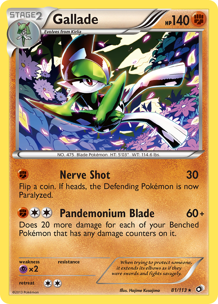 Gallade (81/113) [Negro y Blanco: Tesoros Legendarios]