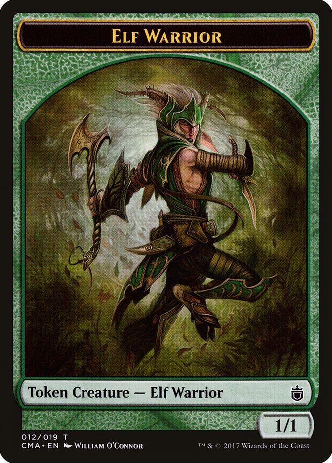 Jeton Guerrier Elfe [Commander Anthology Tokens]