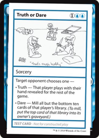 Action ou Vérité (Édition 2021) [Cartes de test de Mystère Booster]