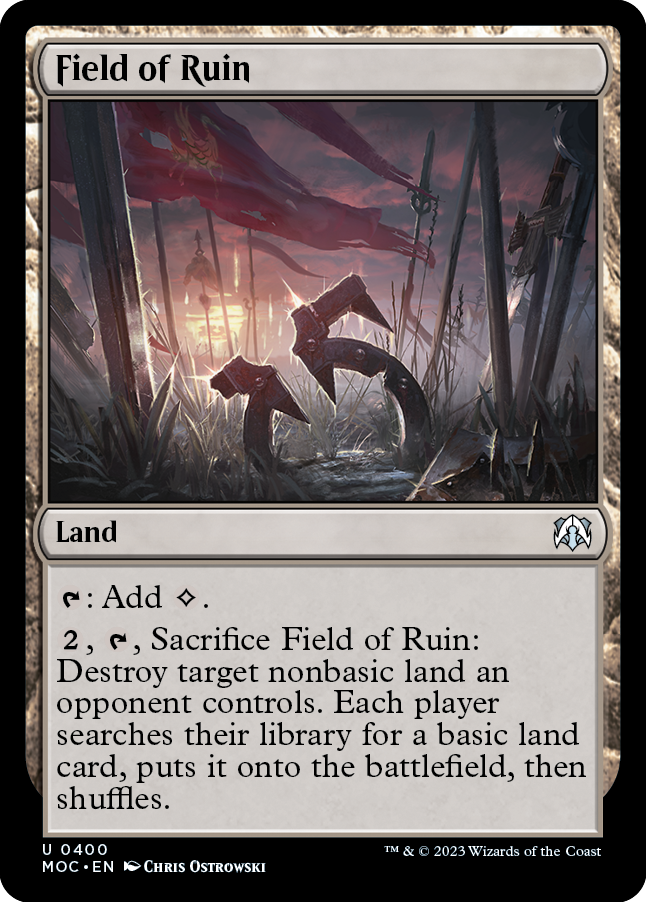 Campo de ruinas [Marcha de las máquinas Commander]
