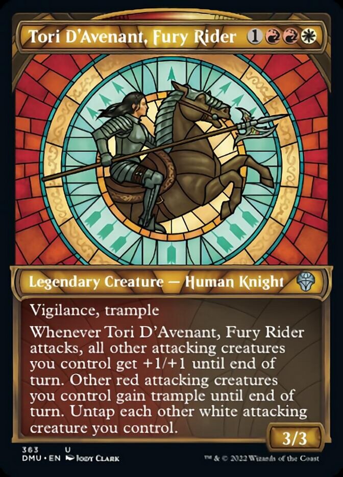Tori D'Avenant, cavalière furieuse (Texturée de démonstration) [Dominaria uni]