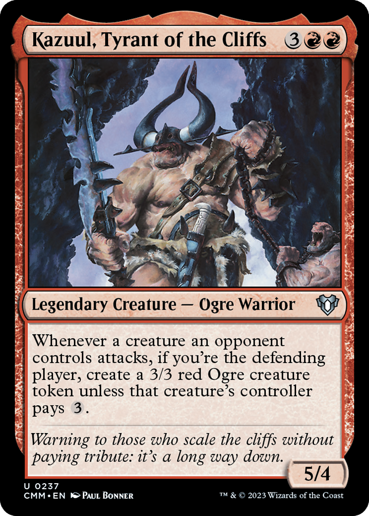 Kazuul, tyran des falaises [Commander Masters]
