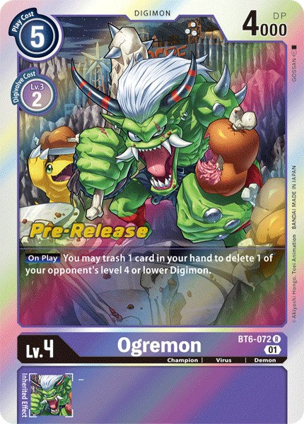 Ogremon [BT6-072] [Cartas de preestreno Double Diamond]