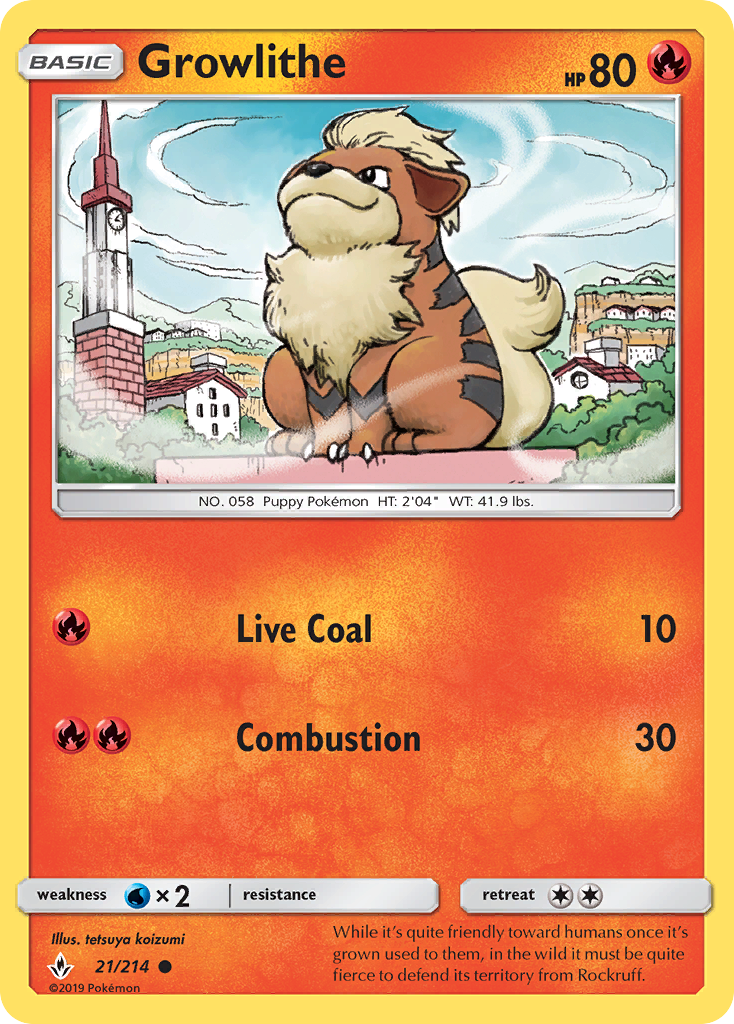 Growlithe (21/214) [Sol y Luna: Lazos Indestructibles]