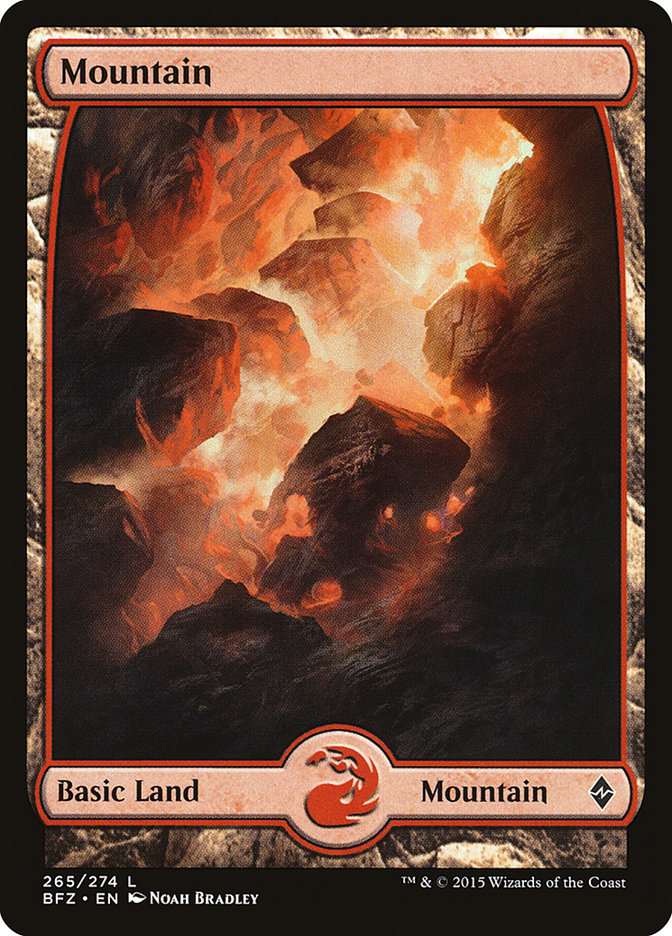 Montagne (265) (Full Art) [La bataille de Zendikar]