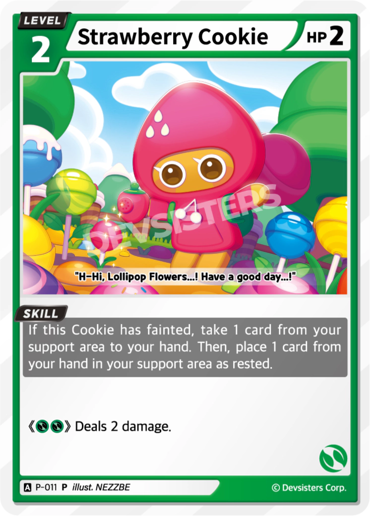 Image for Strawberry Cookie (P-011) (P) - CookieRun: Braverse TCG