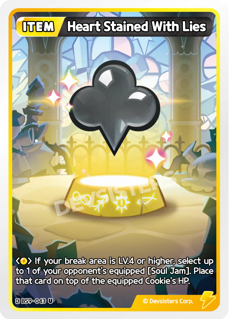 Image for Heart Stained With Lies (BS9-043) (BS9) - CookieRun: Braverse TCG
