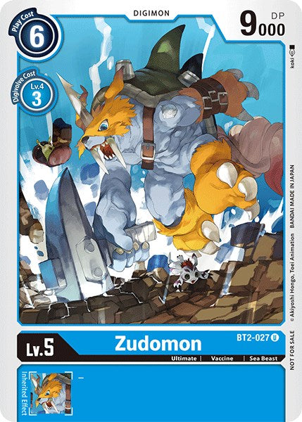 Zudomon [BT2-027] (Official Tournament Pack Vol.3) [Promociones especiales de lanzamiento de sobres]