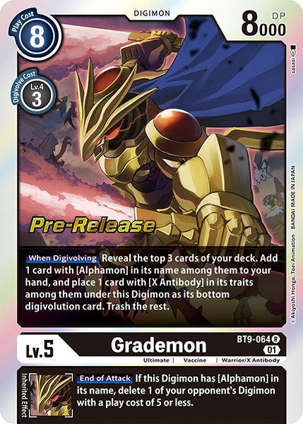 Grademon [BT9-064] [Promos del preestreno de X Record]