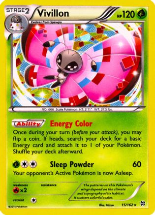Vivillon (15/162) (Cosmo Holo) [XY: VAPORIZADOR]