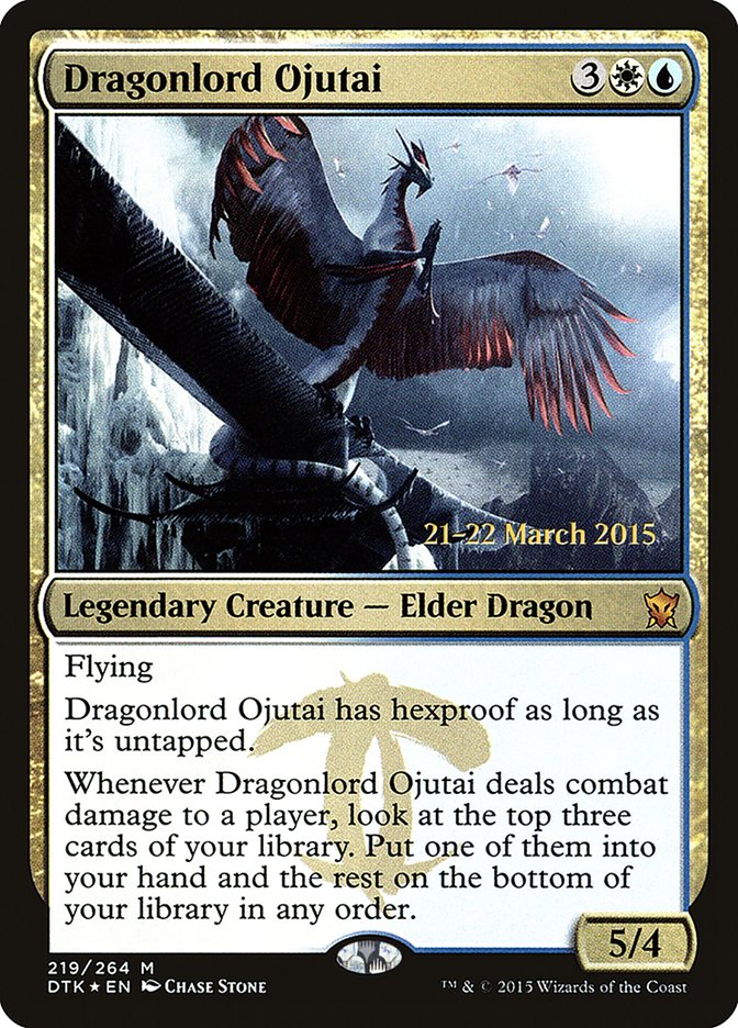 Seigneur-dragon Ojutai [Promos d'avant-première Les Dragons de Tarkir]