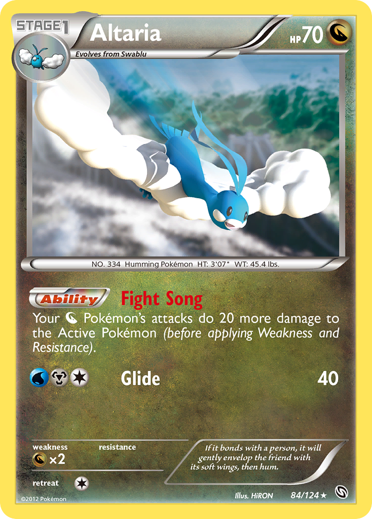 Altaria (84/124) [Noir & Blanc: Dragons Exaltés]