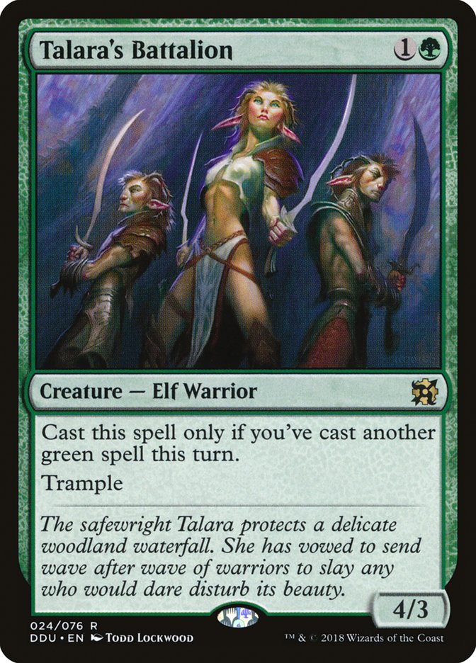 Bataillon de Talara [Decks duels : Elfes contre Enginistes]