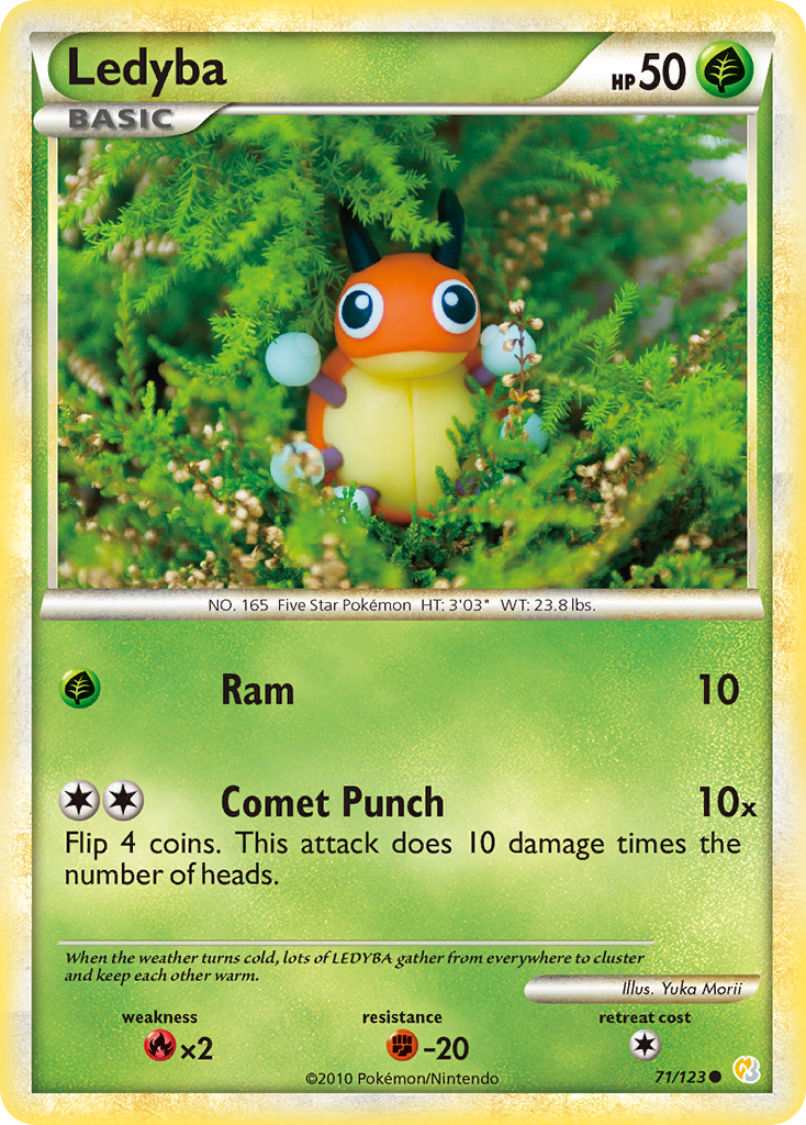 Ledyba (71/123) [HeartGold & SoulSilver: Set de Base]