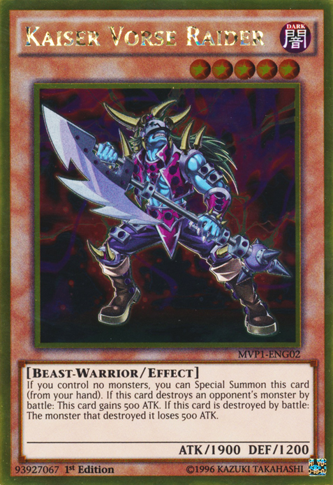Kaiser Vorse Raider [MVP1-FR02] Gold Rare