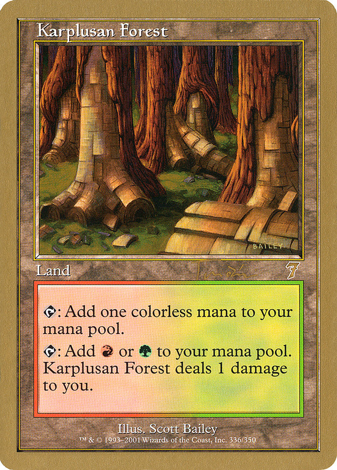 Forêt de Karplus (Jan Tomcani) [Decks des Championnats du Monde 2001]