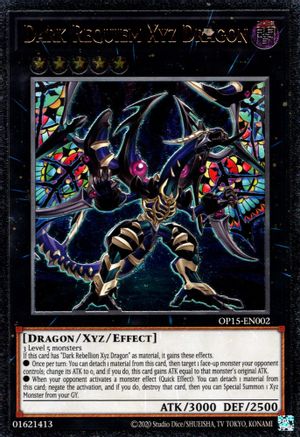 Dragon Xyz du Requiem Sombre [OP15-FR002] Ultimate Rare
