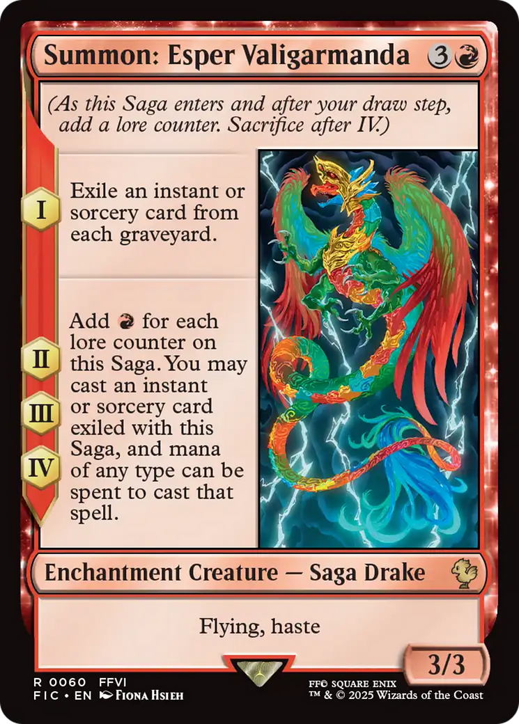 Invoquer : Esper Valigarmanda [FINAL FANTASY Commander]