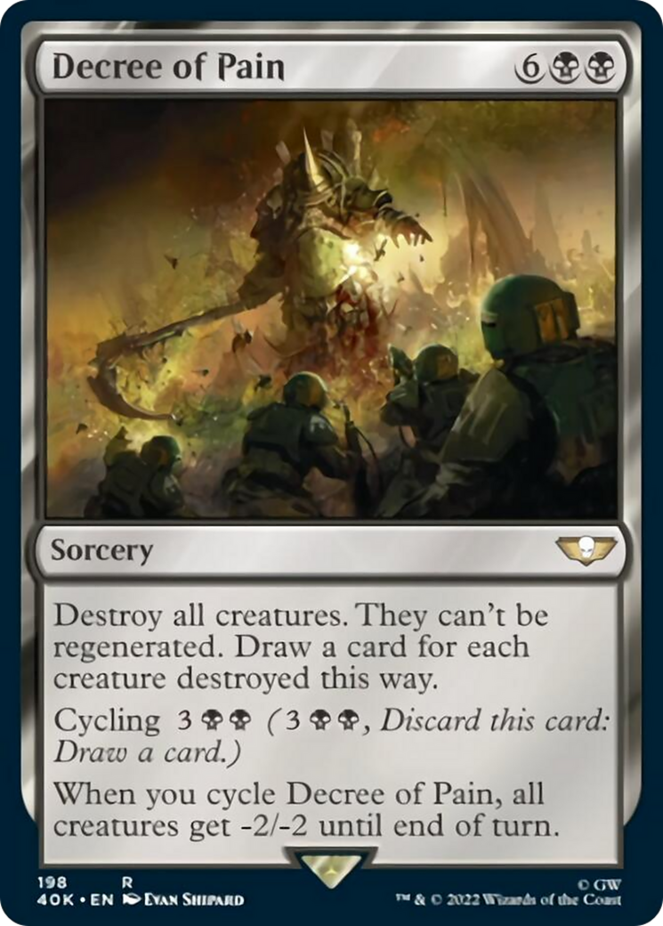 Décret de douleur (Foil débordant) [Warhammer 40,000]