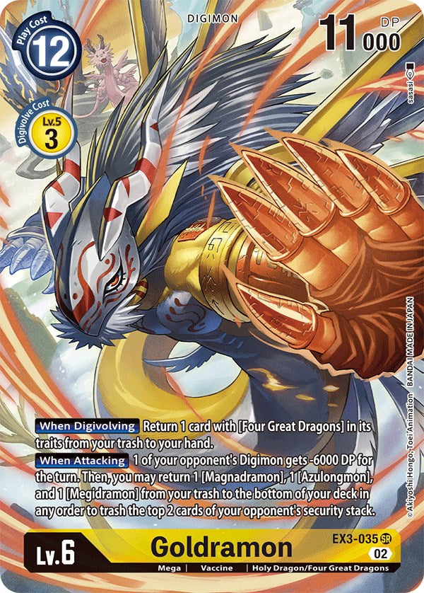 Goldramon [EX3-035] (Arte Alternativo) [Rugido Dracónico]
