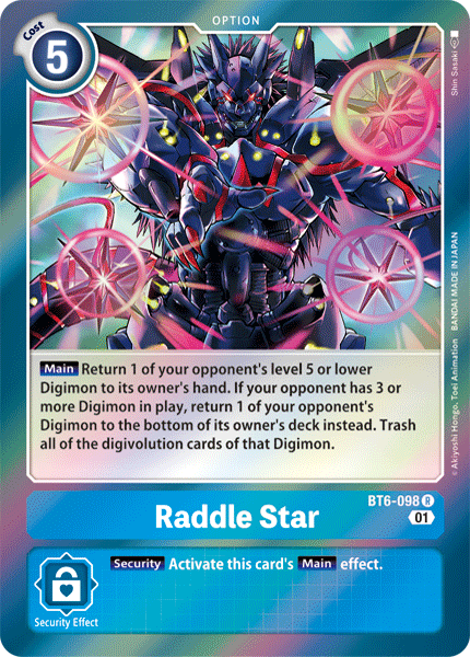 Raddle Star [BT6-098] [Doble Diamante]
