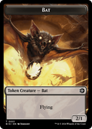 Jeton Double Face Chauve-souris // Terrain [Outlaws of Thunder Junction: The Big Score Tokens]