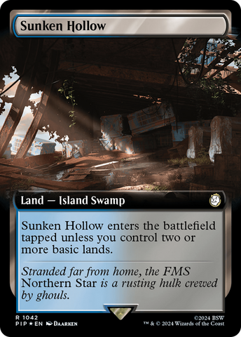 Caverna Sumergida (Arte Extenso) (Foil Irregular) [Fallout]