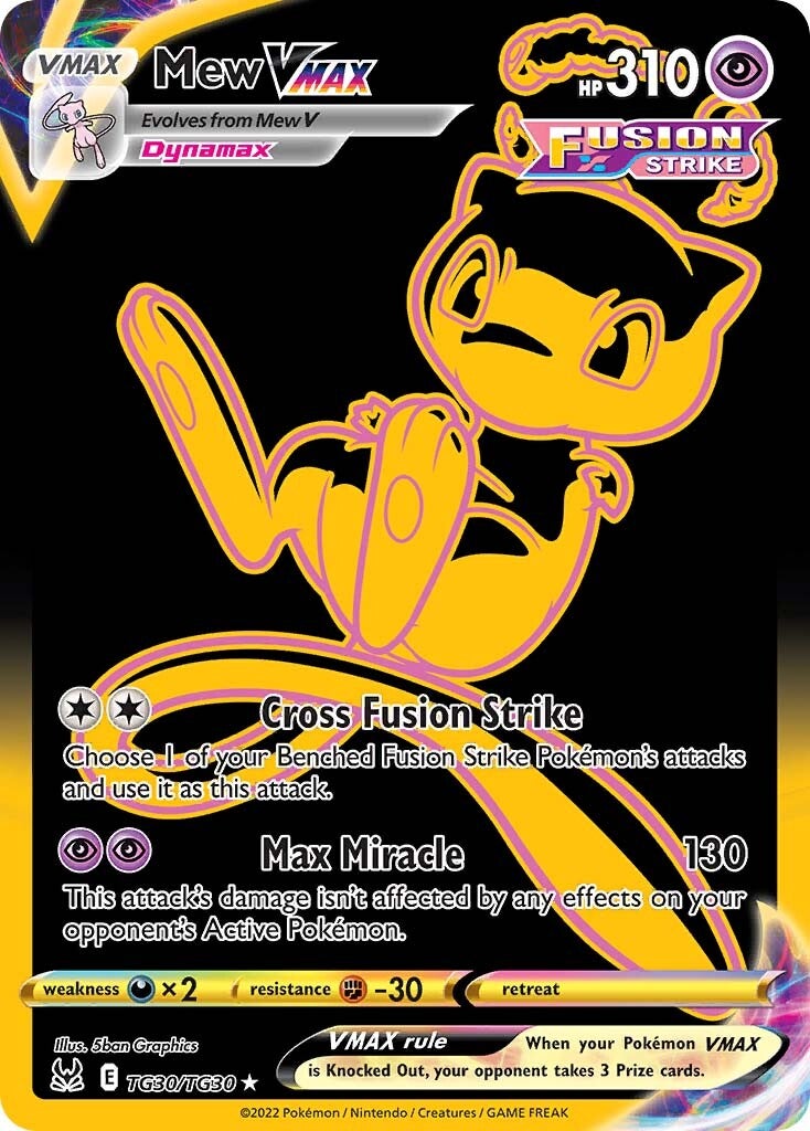 Mew VMAX (TG30/TG30) [Espada y Escudo: Origen Perdido]
