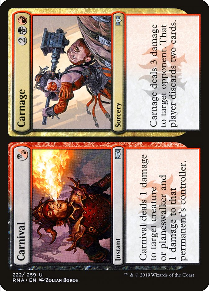 Carnaval // Carnage [Allégeance de Ravnica]