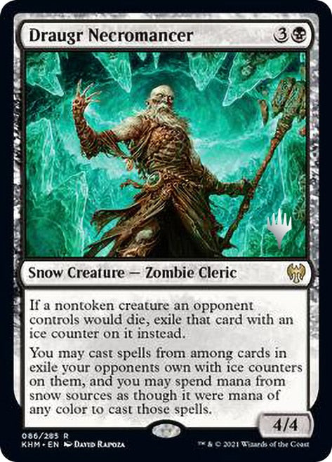 Nécromancien Draugr (Pack promo) [Promos Kaldheim]