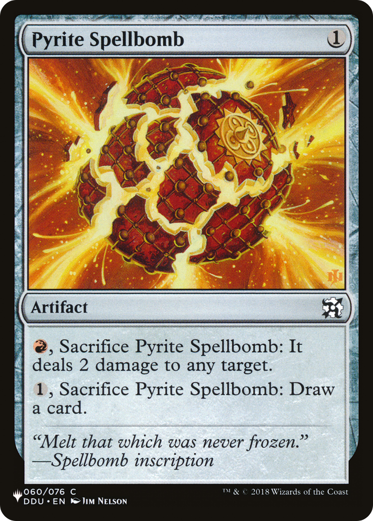 Bombe de sorts de pyrite [The List]