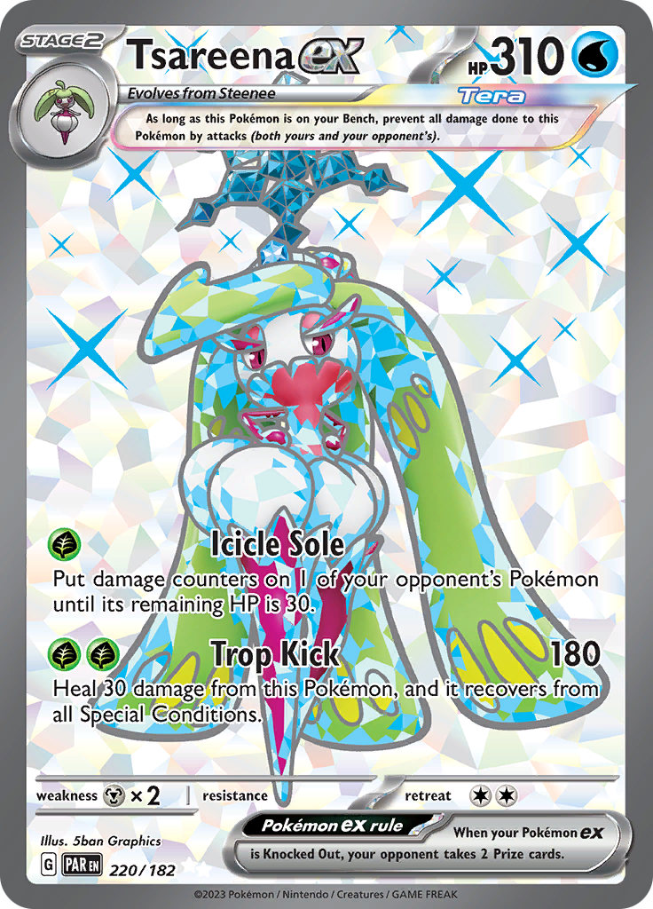 Tsareena ex (220/182) [Escarlata y Púrpura: Paradoja Temporal]
