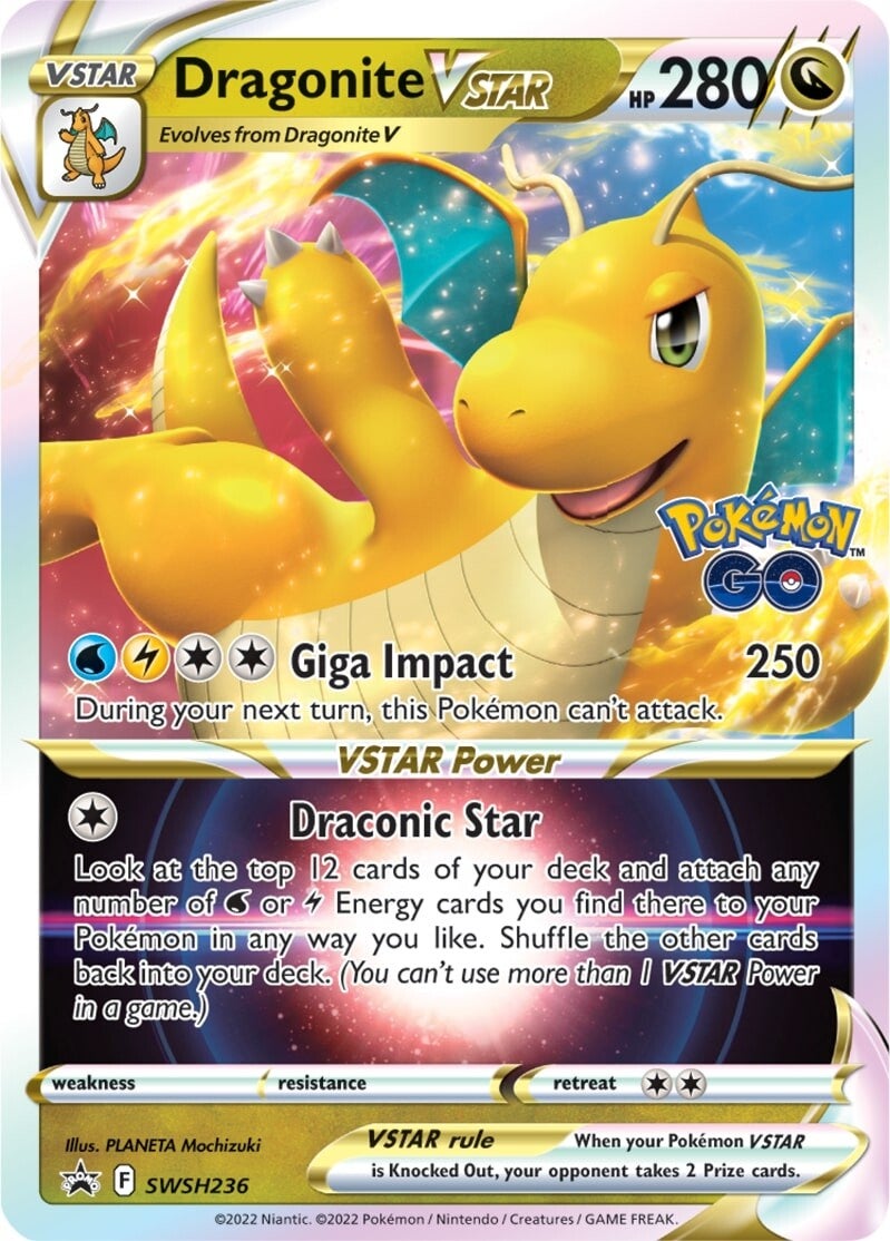Dragonite VSTAR (SWSH236) [Espada y Escudo: Cartas de promoción Black Star]