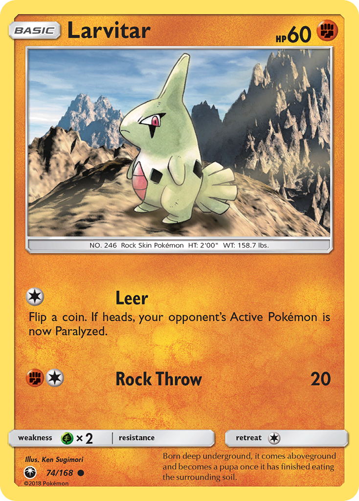 Larvitar (74/168) [Soleil et Lune : Tempête Céleste]