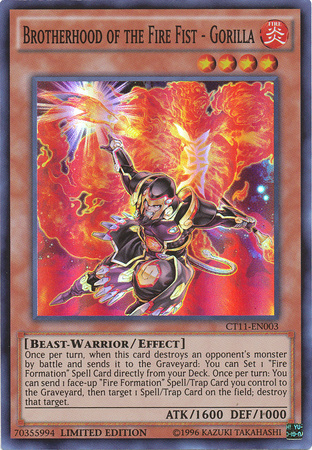 Fraternité du Poing de Feu - Gorille [CT11-FR003] Super Rare