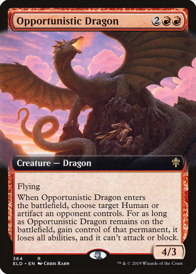 Dragon opportuniste (Extended Art) [Throne of Eldraine]