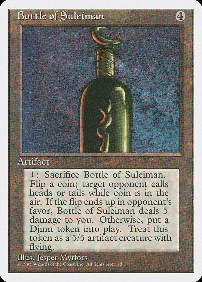 Bouteille de Suleiman [Quatrième édition]