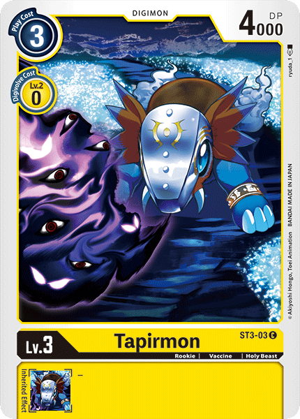 Tapirmon [ST3-03] [Mazo de inicio: Amarillo celestial]
