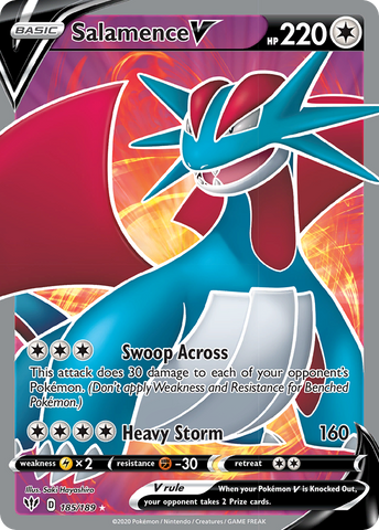 Salamence V (185/189) [Espada y Escudo-Oscuridad Incandescente]