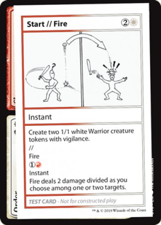 Démarrage // Feu (Édition 2021) [Cartes de test Mystère Booster]