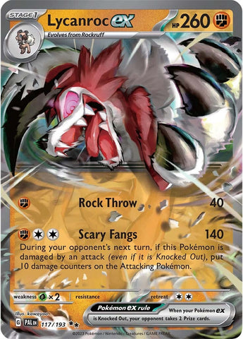 Lycanroc ex (117/193) [Escarlata y Púrpura: Evolución en Paldea]