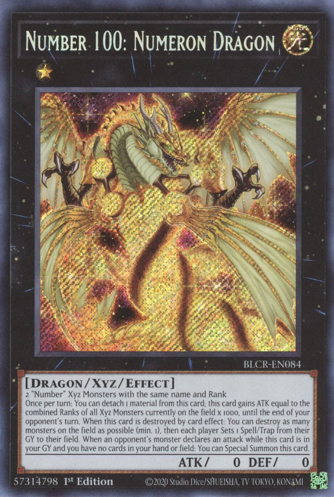 Número 100: Dragón Numeron [BLCR-SP084] Rara Secreta