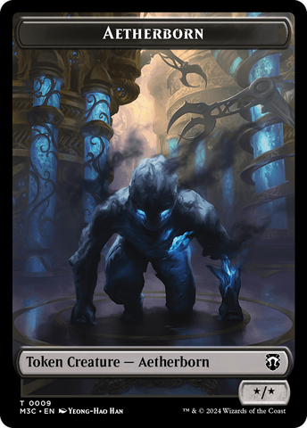 Nacido del Éter // Servo Ficha de dos caras [Tokens de Commander de Modern Horizons 3]