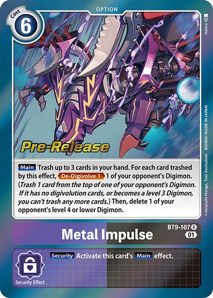 Impulso de Metal [BT9-107] [Promos de Prelanzamiento X Record]