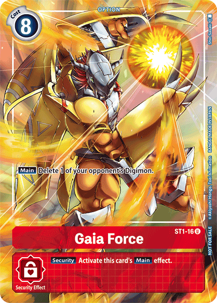Gaia Force [ST1-16] (Caja de Evolución del Tamer) [Mazo de Inicio: Promocionales Gaia Red]