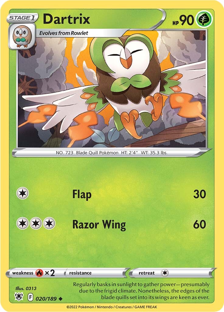 Dartrix (020/189) [Espada y Escudo: Resplandor Astral]