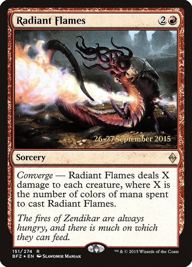 Flammes radieuses [Prerelease Promos Battle for Zendikar]